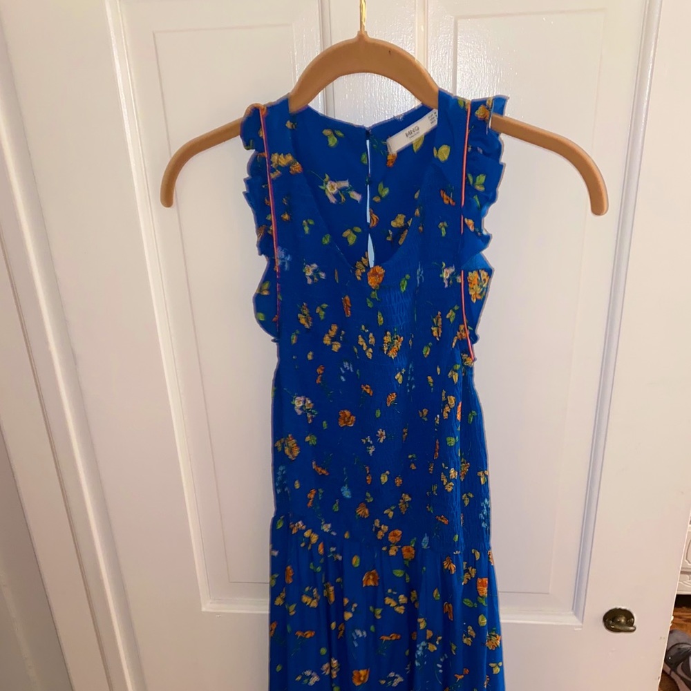 Blue Floral Maxi Dress
